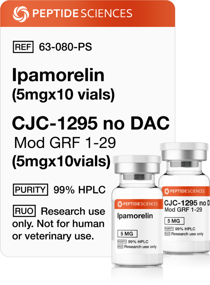 ipamorelin5mg_cjc-1295-no-dac_peptide_combination.webp Ipamorelin (5mg x 10), CJC-1295 no DAC (5mg x 10) - Image 1